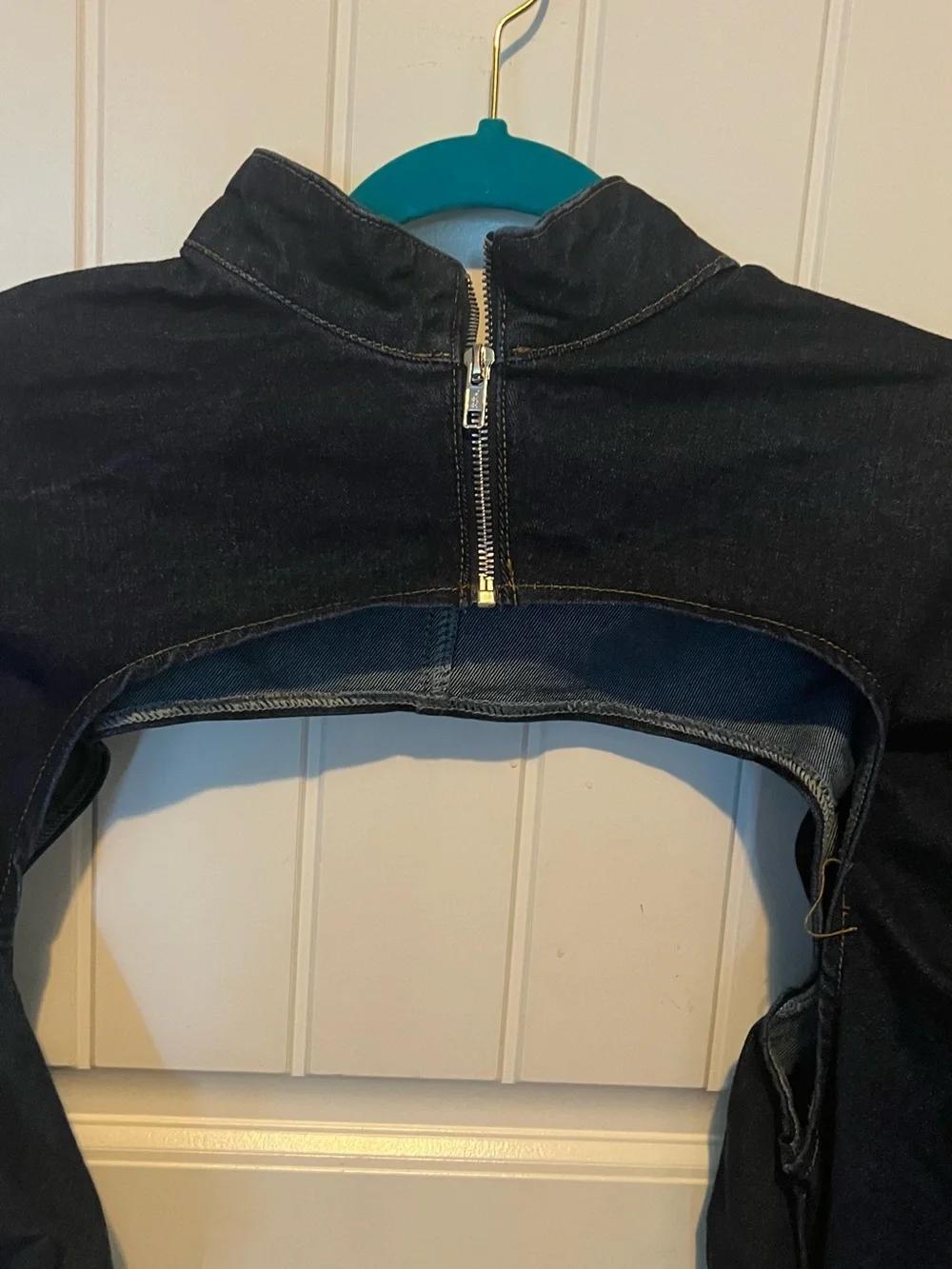 AKIRA Denim Cropped Bolero - Picture 5 of 6